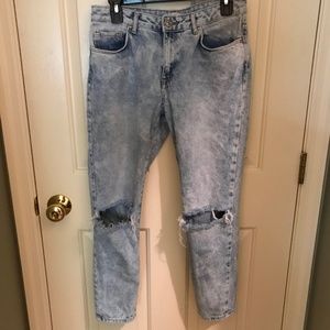 Forever 21 Acid Wash Boyfriend Jeans Size 28